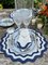 OLAS White and Navy Linen Placemat from Los Encajeros 3