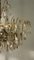Große Mid-Century Deckenlampe aus Messing & Kristallglas von Palwa 2