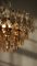 Large Mid-Century Brass and Crystal Glass Ceiling Lamp from Palwa 8