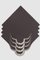 Servilleta VALVER de lino bordado en marrón de Los Encajeros, Imagen 2
