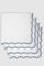 ESCAMAS Blue Embroidered Linen Napkin from Los Encajeros, Image 1