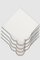 Servilleta VALVER de lino bordado en blanco y beige de Los Encajeros, Imagen 1