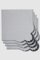 Servilleta VALVER de lino bordado en gris de Los Encajeros, Imagen 2