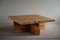 Swedish Modern Brutalist Solid Pine Coffee Table by Sven Larsson, 1970s 18