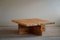 Swedish Modern Brutalist Solid Pine Coffee Table by Sven Larsson, 1970s, Image 1