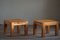 Tables d'Appoint Brutalistes Modernes en Pin par Sven Larsson, Suède, 1970s, Set de 2 1
