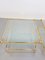 Regency Coffee or Side Tables in Brass & Acrylic Glass, Italy, 1970s, Set of 2 2
