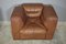 Cognac Leather Armchairs from B. L. Arredamenti, 1970s, Set of 4 18