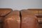 Cognac Leather Armchairs from B. L. Arredamenti, 1970s, Set of 4, Image 13