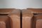 Cognac Leather Armchairs from B. L. Arredamenti, 1970s, Set of 4 22