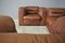 Cognac Leather Armchairs from B. L. Arredamenti, 1970s, Set of 4, Image 5