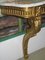 Louis XVI Konsole aus goldenem Holz 7