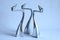 Aluminum Arclumis Swan Candlesticks by Matthew Hilton for SCP England, 1987, Set of 3, Image 2