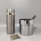 Cocktail Shaker in Gold 24k & Stainless Steel with Ice Bucket from Piazza, Italy, Set of 2, Image 2