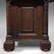 Large Victorian English Gothic Revival Pedestal Desk in Oak, 1870s, Image 12