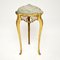 Italian Brass & Marble Side Table, Image 2