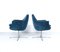 Velvet Swivel Chairs, 1960s, Set of 2 3