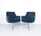 Velvet Swivel Chairs, 1960s, Set of 2 1