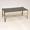 French Brass Coffee Table, 1950s, Image 1