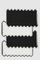 Servilletas de cóctel Triangu de lino negro y gris de Los Encajeros. Juego de 4, Imagen 1