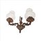 Portuguese Regency Style Bronze Wall Mounted Lamps, 1920s, Set of 2 4