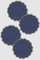 Valver Navy Linen Coasters by Los Encajeros, Set of 4, Image 1