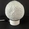 Small White Crackle Glass Flush Lamp or Sconce 6
