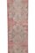 Turkish Hand-Knotted Red Pastel Stair Runner Rug 4