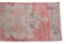 Turkish Hand-Knotted Red Pastel Stair Runner Rug 7