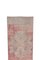 Turkish Hand-Knotted Red Pastel Stair Runner Rug 9