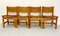 Sillas de comedor Kotka Safari de cuero y madera de pino maciza de Tomas Jelinek para Ikea, años 70. Juego de 4, Imagen 18