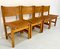 Sedie da pranzo Kotka in pelle e legno di pino massiccio di Tomas Jelinek per Ikea, anni '70, set di 4, Immagine 11