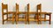 Sillas de comedor Kotka Safari de cuero y madera de pino maciza de Tomas Jelinek para Ikea, años 70. Juego de 4, Imagen 14