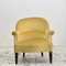 Fauteuils Napoléon III en Velours Jaune, France, Set de 2 3