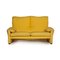 Yellow Fabric Maralunga 2-Seat Sofa from Cassina 3