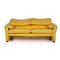 Yellow Fabric Maralunga 2-Seat Sofa from Cassina 1