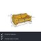 Yellow Fabric Maralunga 2-Seat Sofa from Cassina 2