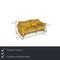 Gelbe Maralunga 2-Sitzer Sofas mit gelbem Bezug von Cassina, 2er Set 2