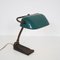 Lámpara de escritorio con pantalla esmaltada, años 30, Imagen 5