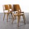 French Light Beech & Bentwood Mondor Dining Chairs by Joamin Baumann, 1960s, Set of 4 3