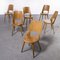 French Blonde Beech & Bentwood Dining Chairs Mondor from Baumann, 1950s, Set of 6 5
