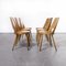 French Blonde Beech & Bentwood Dining Chairs Mondor from Baumann, 1950s, Set of 6 3