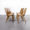French Blonde Beech & Bentwood Dining Chairs Mondor from Baumann, 1950s, Set of 6, Image 3