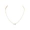 Pearl Necklace of Round White Saltwater Pearls with 18ct Lock of White Gold 1