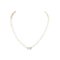 Pearl Necklace of Round White Saltwater Pearls with 18ct Lock of White Gold, Image 1