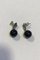 Sterling Silver / Onyx Moonlight Grapes Earrings Studs from Georg Jensen, Image 2