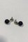 Sterling Silver / Onyx Moonlight Grapes Earrings Studs from Georg Jensen, Image 3