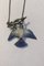 Necklace with Sterling Silver Foliage and Dove of Porcelain from Royal Copenhage 4