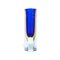 Hand-Crafted Blue Murano Small Glass Vase by Flavio Poli, Italy, 1960, Image 3