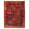 Tappeto Floreal Total Red Nichols, Cina, anni '30, Immagine 1